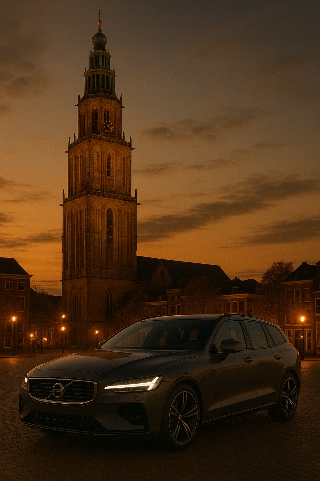 Volvo V60 voor Martinitoren Groningen